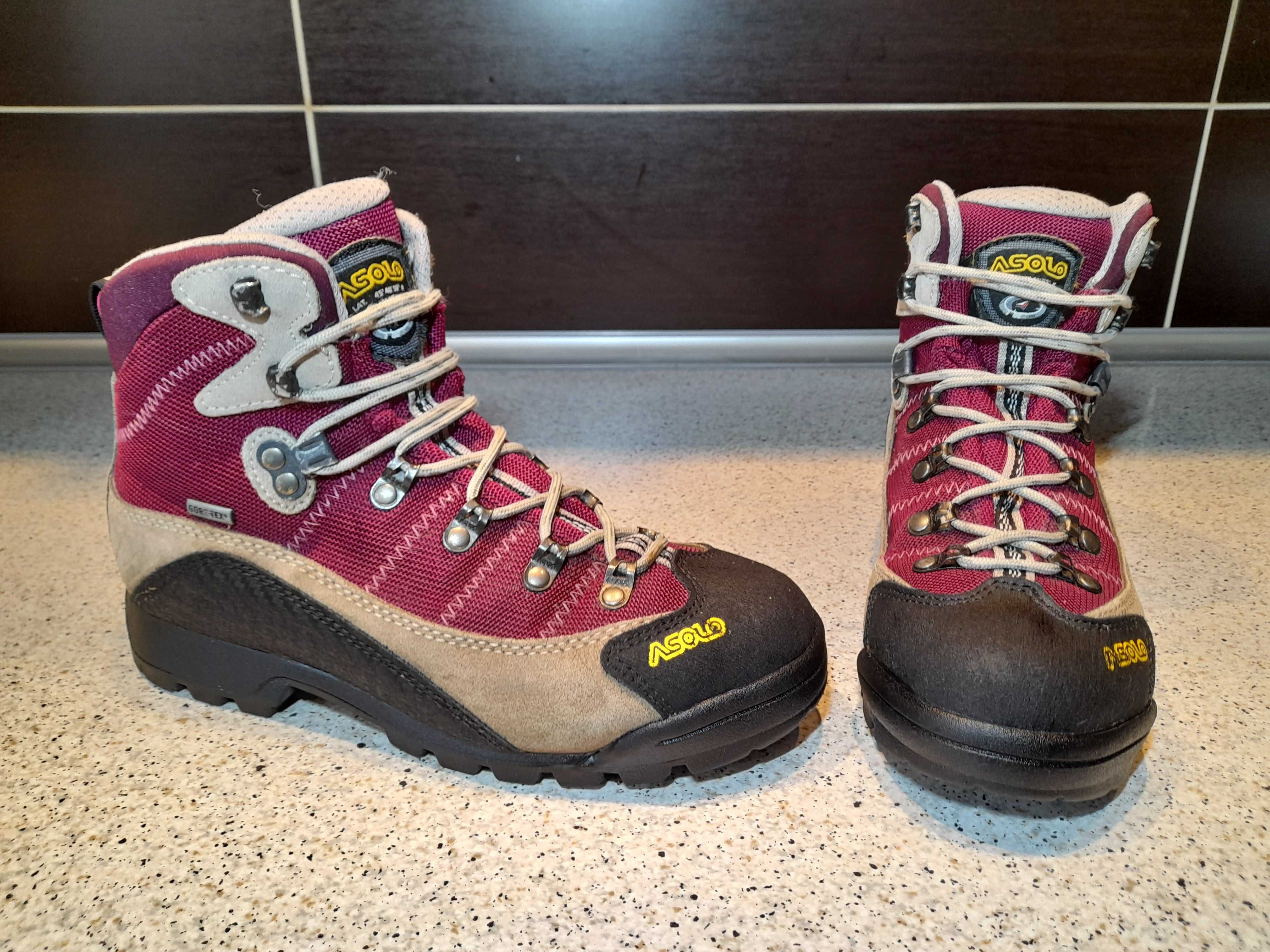 Buty Trekkingowe ASOLO GTX 38 i2/3 Stan BARDZO DOBRY Gore-tex VIBRAM