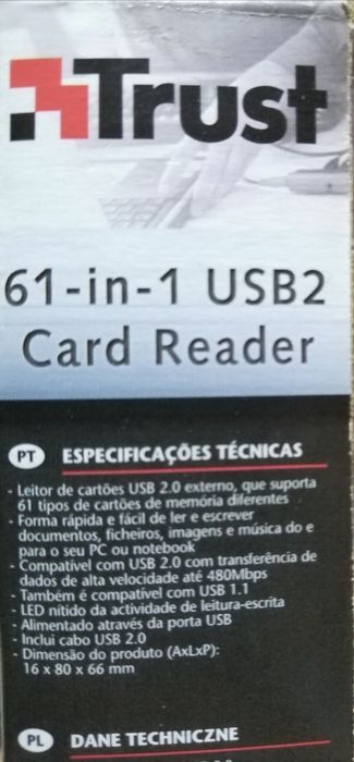 Leitor de cartões USB