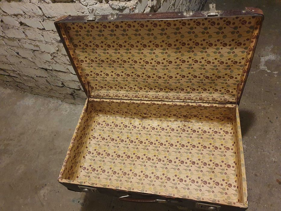 Duża Przedwojenna walizka 65x40x18cm prawie 100 lat!