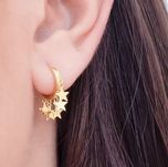 Серьги серебро 12 мм