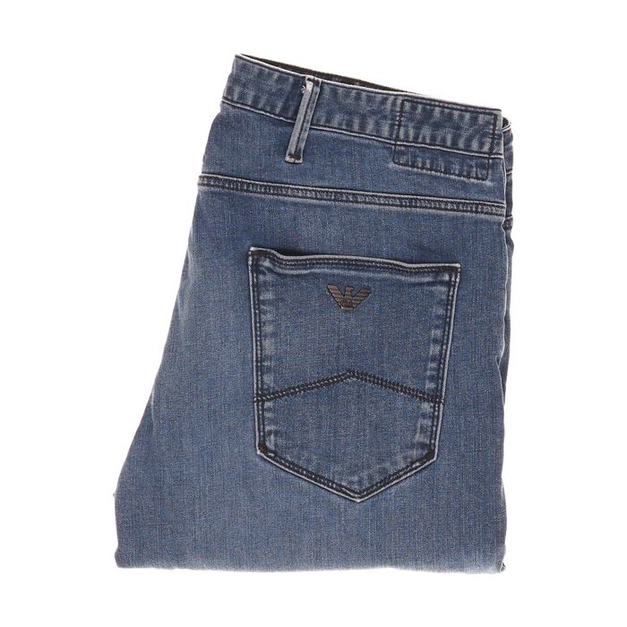 Spodnie Armani J06 W33 L34 Męskie Slim Denim Stretch Blue