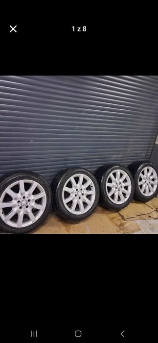 Koła zimowe 18" Mercedes  5x112  255/45 R18. Stan bdb 6mm bieżnika