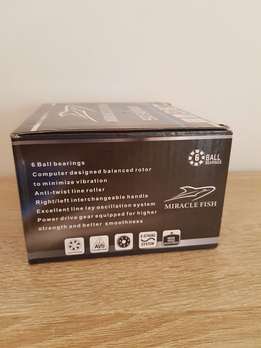 Kołowrotek z nawiniętą żyłką Miracle Fish 6 łożysk