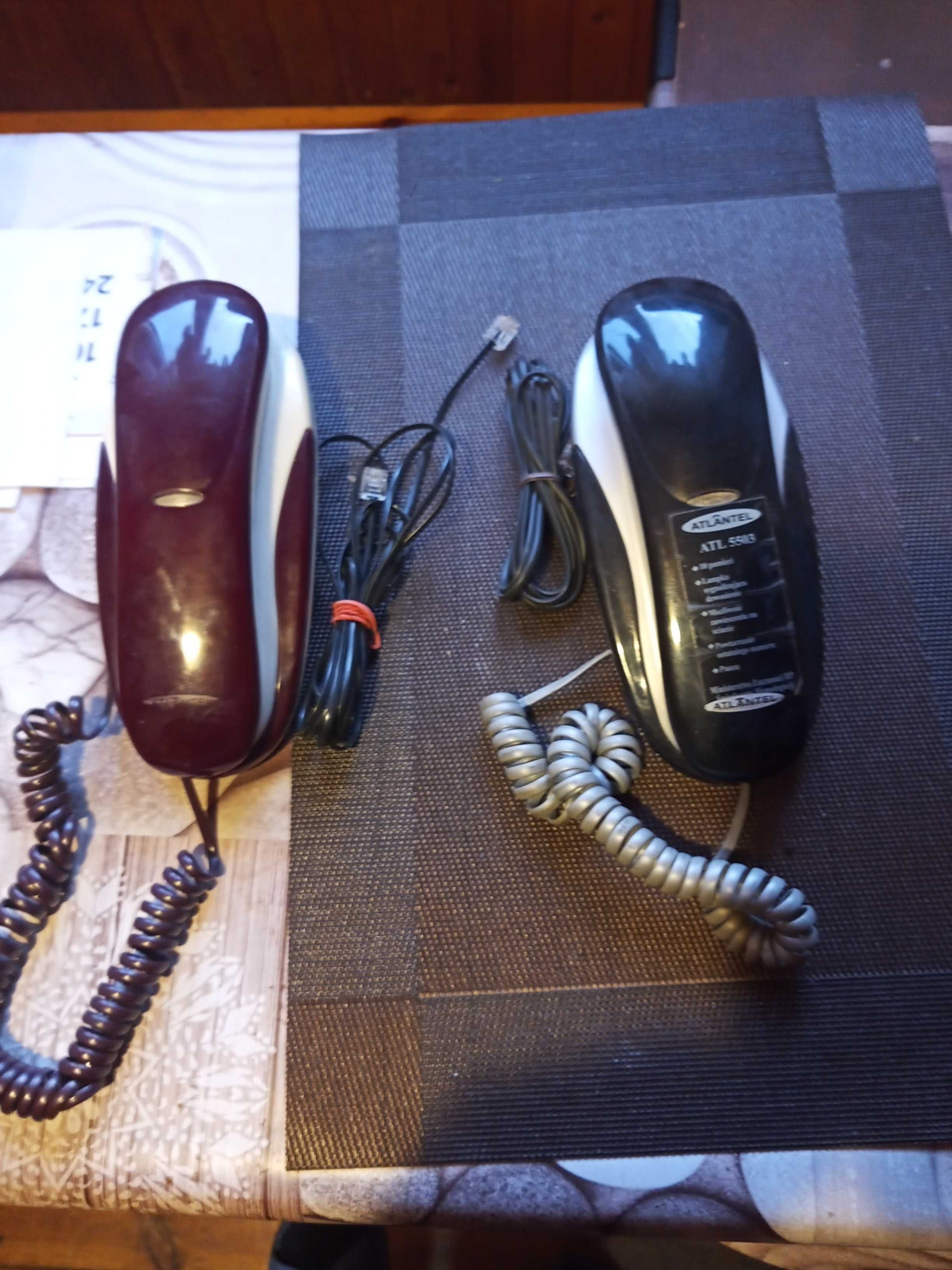 Telefony stacjonarne Atlantel ATL5503 sprawne wraz z kablami(komplet)