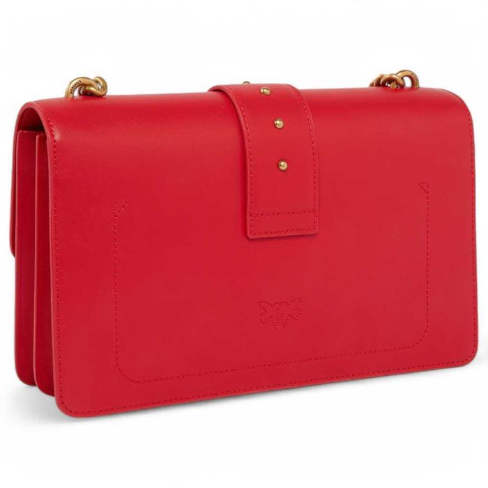 PINKO damska torebka listonoszka Love one Classic RED