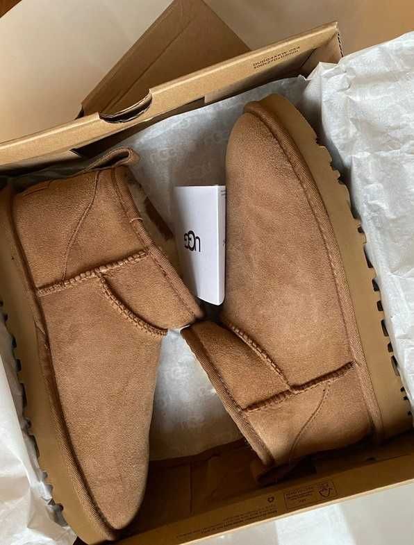 UGG CLASSIC ULTRA MINI Kasztanowy brąz damski Eu 37