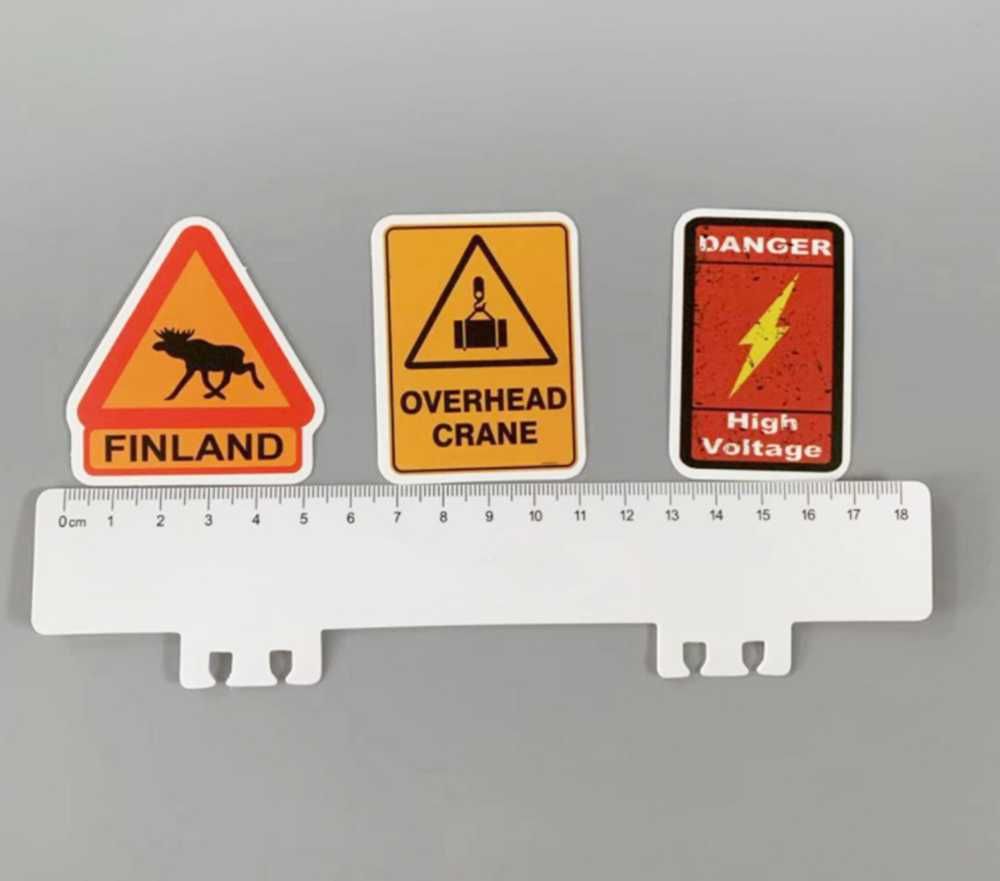 Wlepy naklejki. Warning Signs