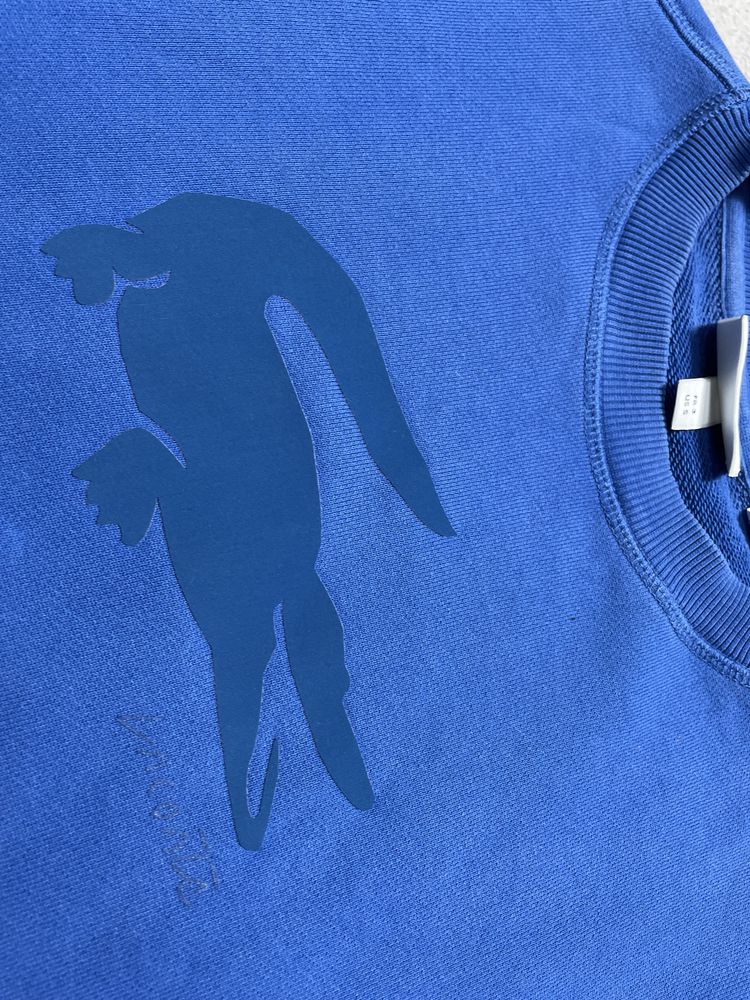Мужская Кофта Свитшот Lacoste Оригинал С Большим Логотипом S Размер