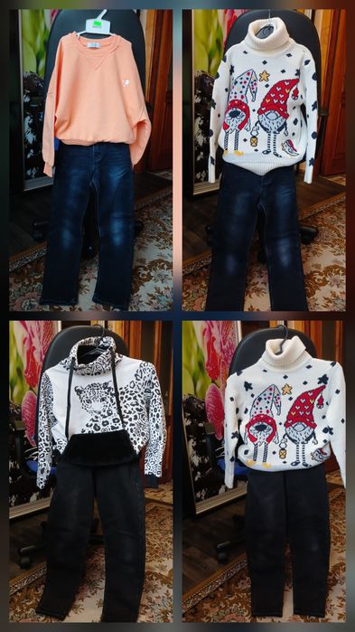 Теплі речі на дівчинку розмір 128 -134