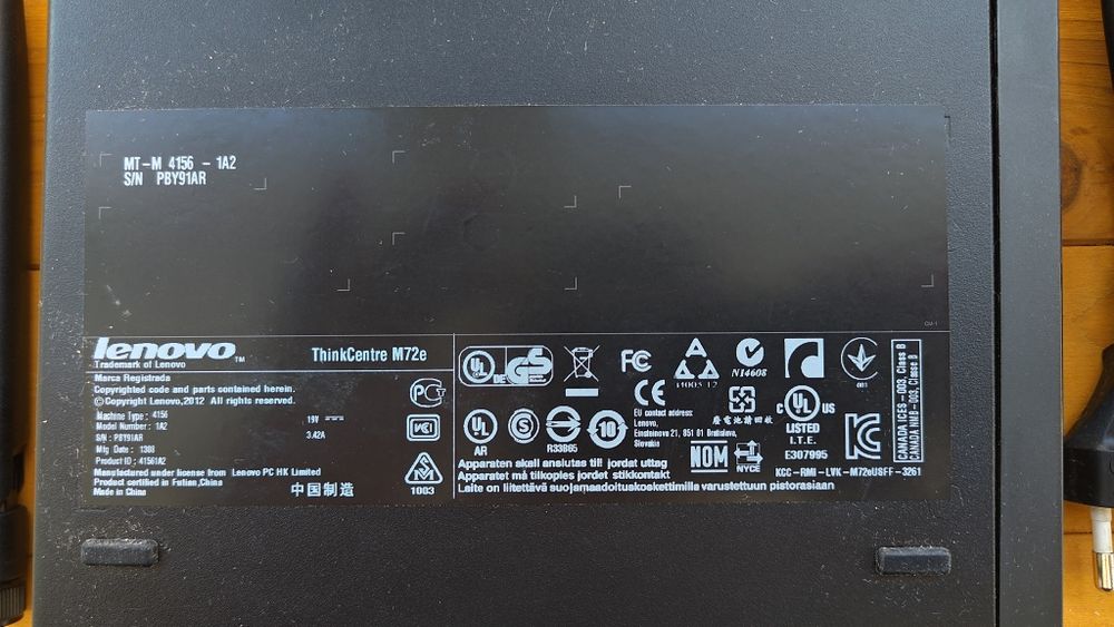 Mini PC Lenovo ThinkCentre M72e Tiny