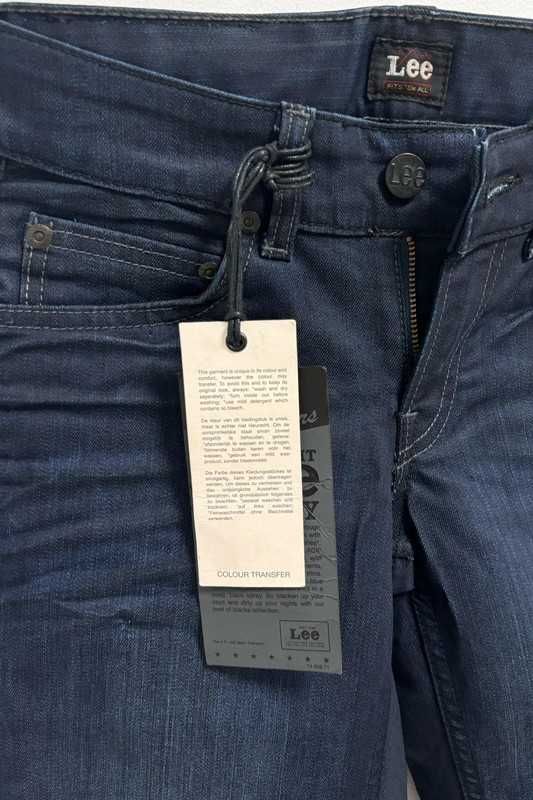 Spodnie damskie Lee Amy W26 L33 ciemne jeansy slim fit stretch modne