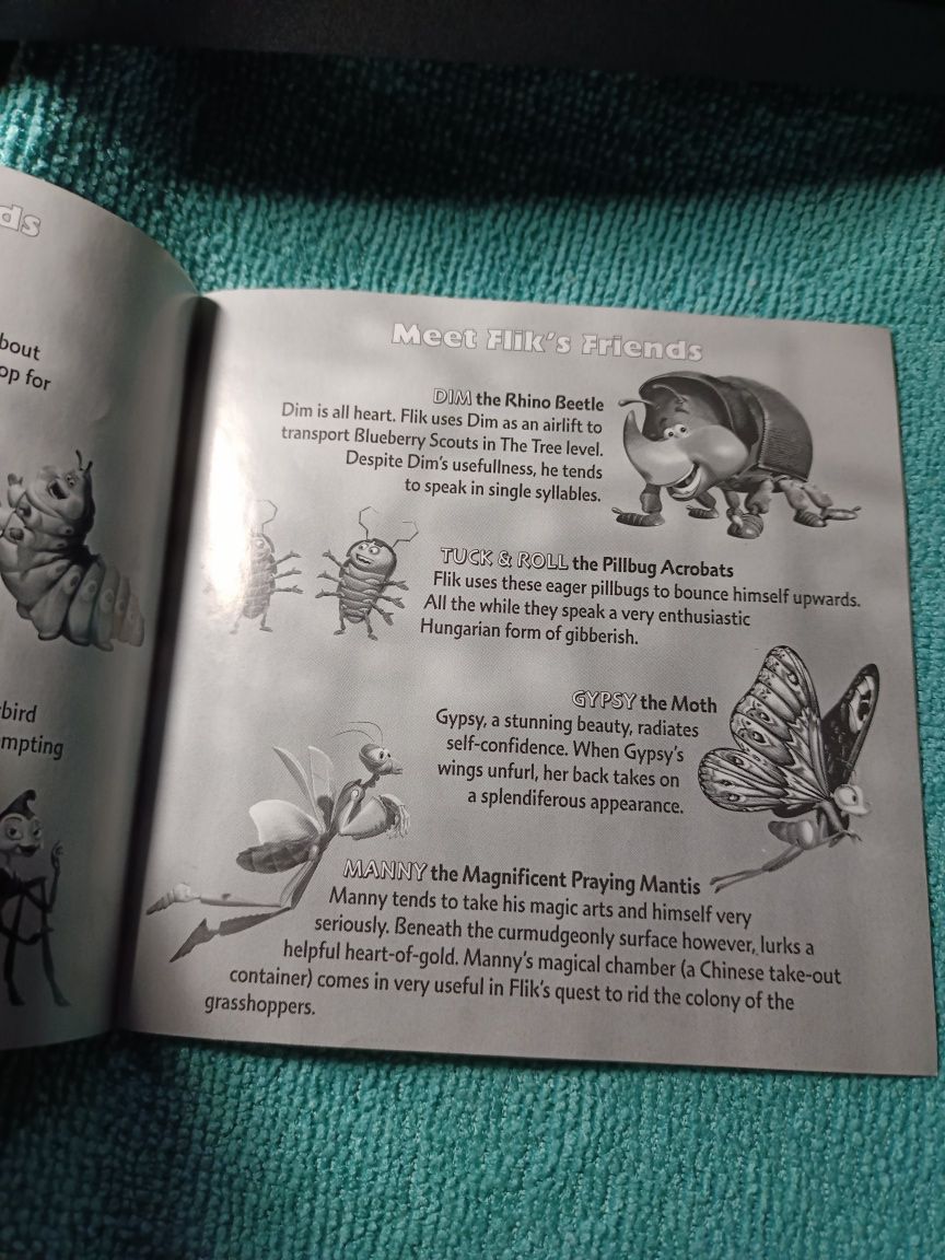 Ps1 A bug's Life psx psone Książeczka Manual Angielska