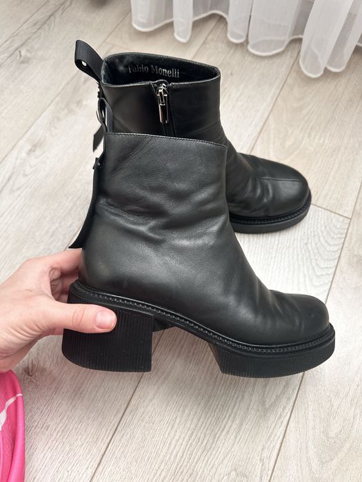 Ботінки шкіра Fabio Monelli
