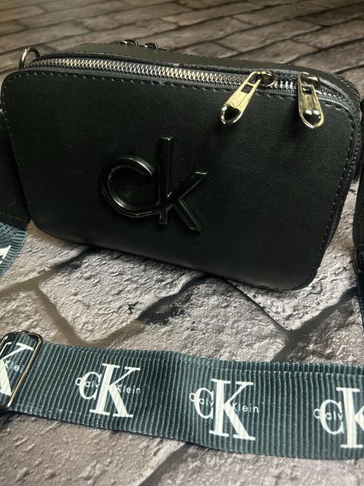 MEGA SALE -60%! Женский клатч CK сумка Кельвин Кляйн черная премиум