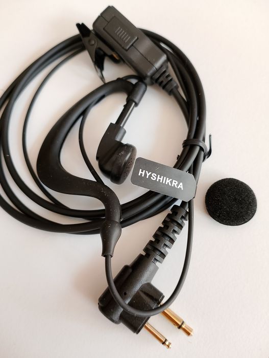 HYSHIKRA Słuchawki z Mikrofonem i PTT do Motorola CP040 GP300 DP1400