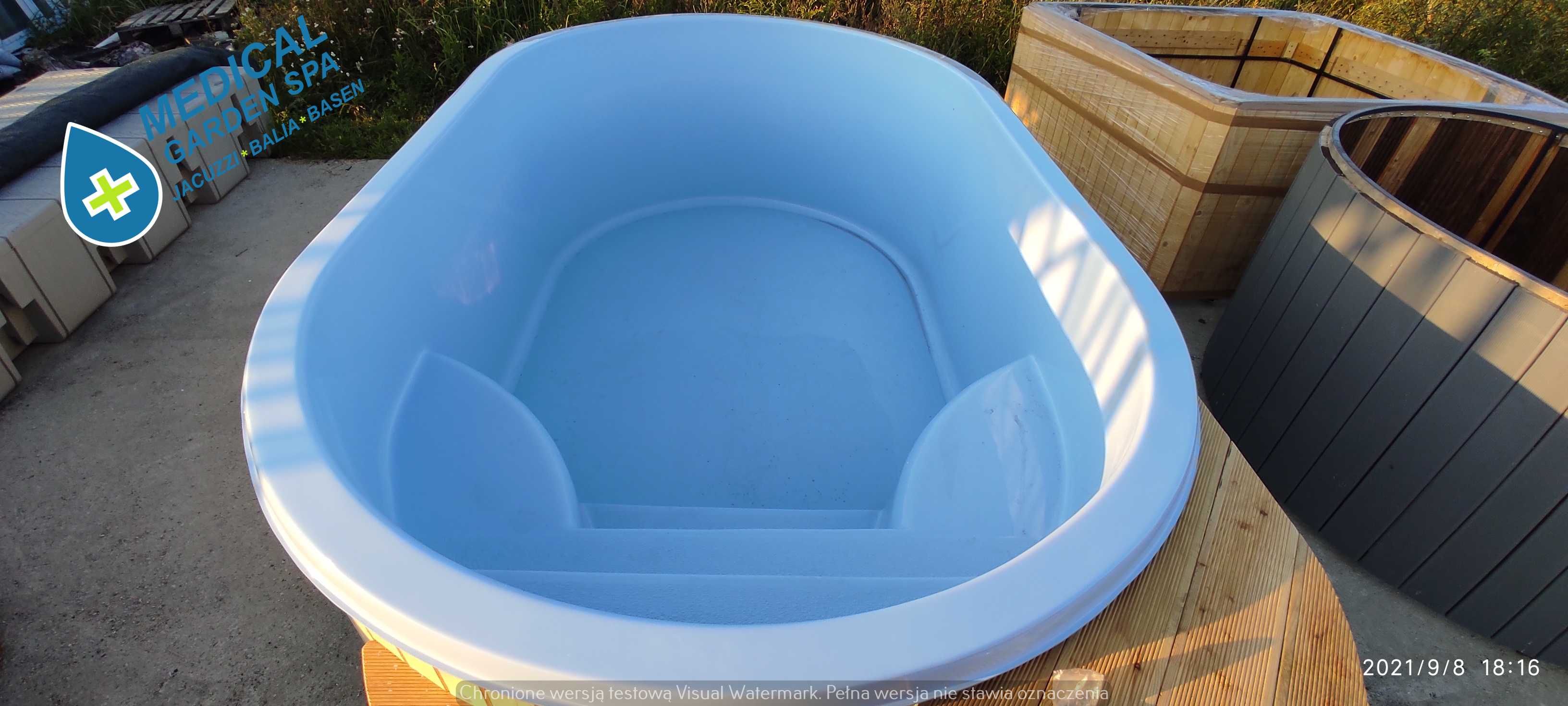 Basen Ogrodowy Jacuzzi Ogrodowe Bania Wanna Oczko Wodne Niecka Balia
