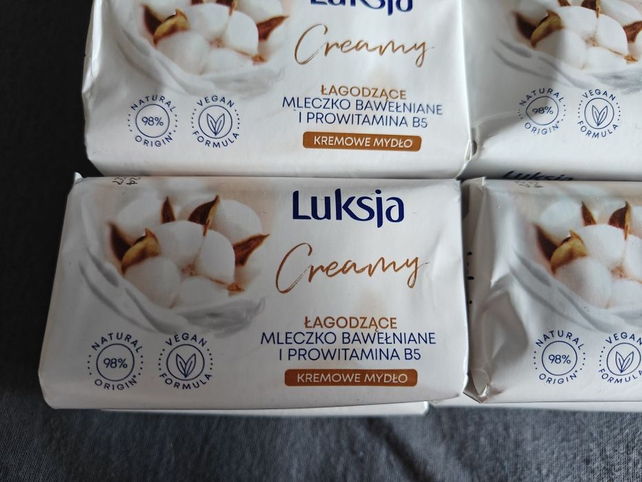 Mydło Luksja Creamy łagodzące mleczko bawelniane i prowitamina B5