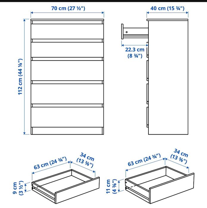Cómoda Ikea Kullen