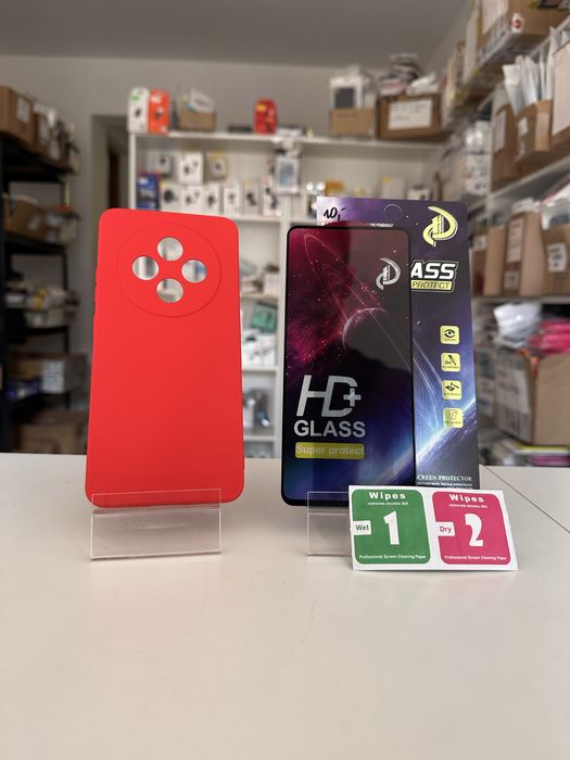 Etui plecki silikon + SZKŁO hartowane do OPPO RENO 12 / 12 FS