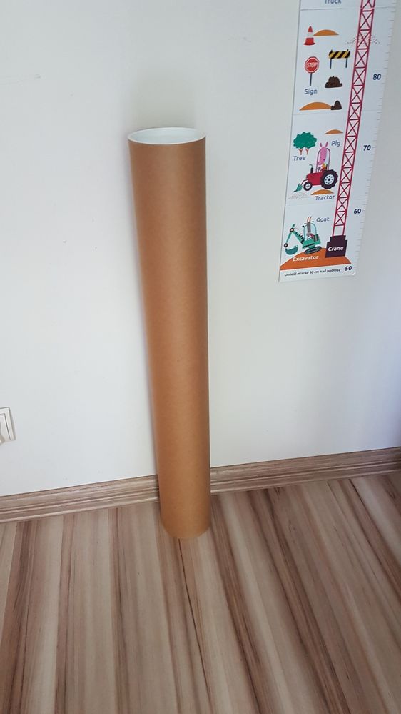 Kartonowa, tekturowa tuba, 75 cm