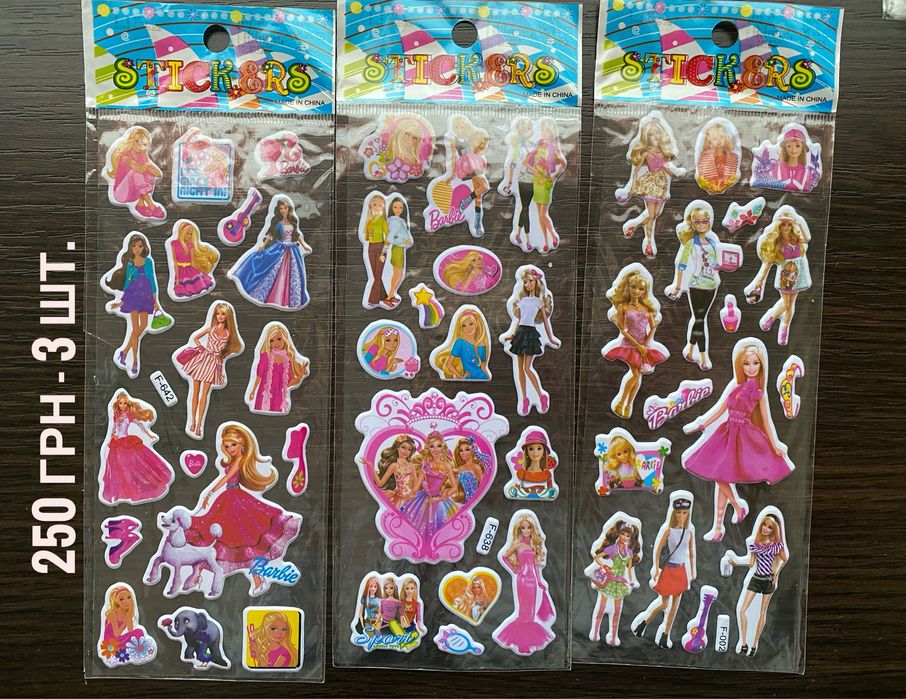 Наліпки, стікери Барбі Barbie 2000-х