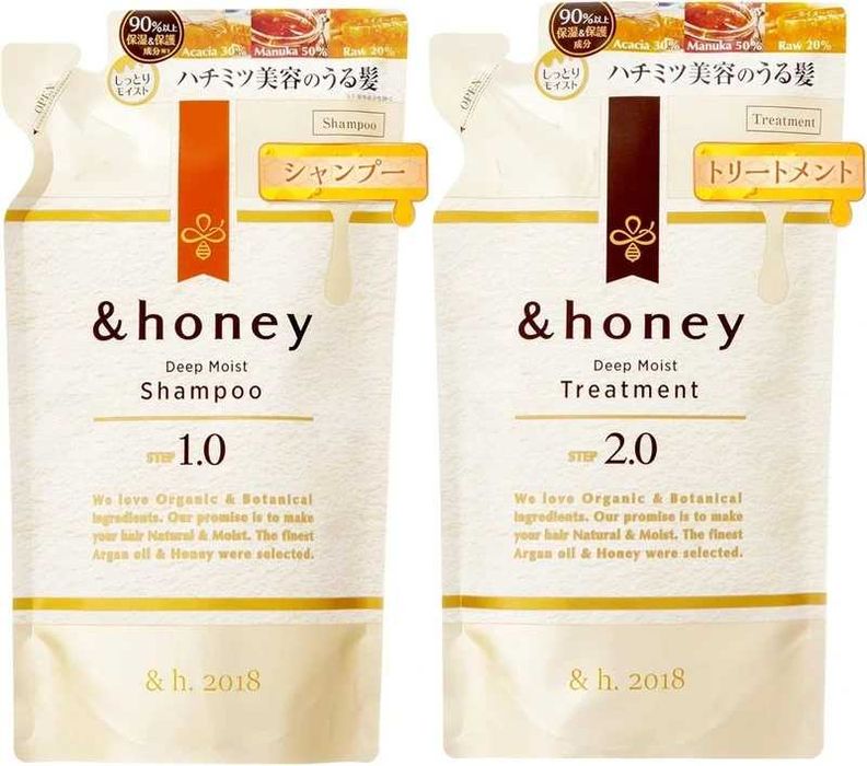 Zestaw Refill &Honey – Szampon+Odżywka – Japońska Pielęgnacja