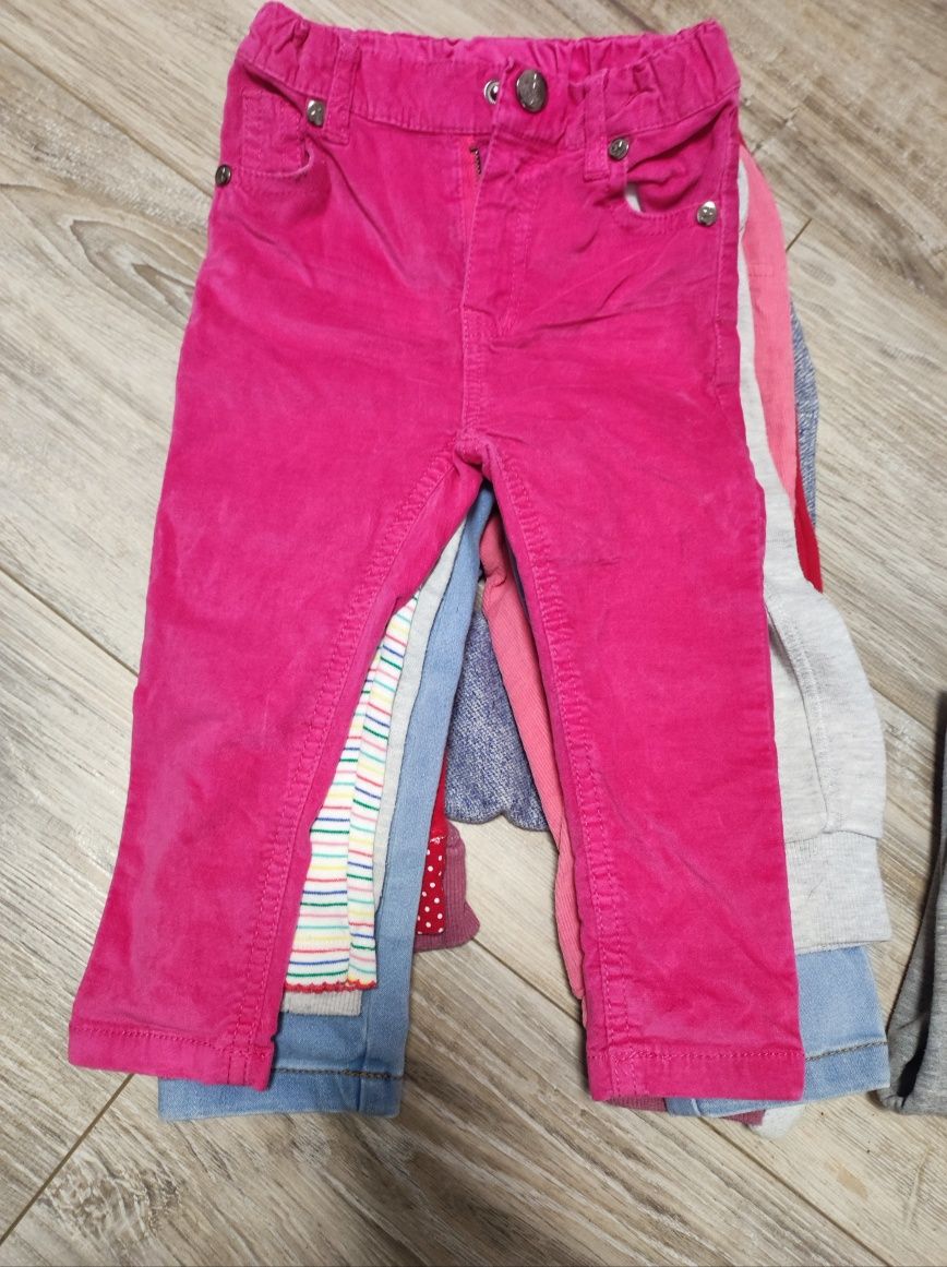 Zestaw spodni, dresy dla dziewczynki 80-86