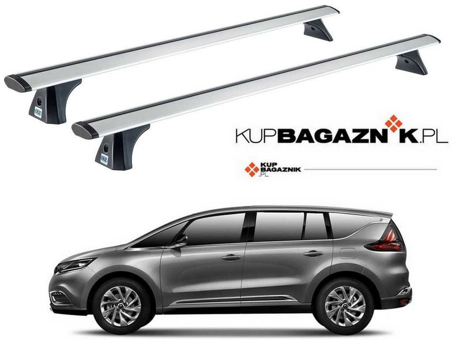 Bagażnik dachowy Renault ESPACE V 2015 do 2023 relingi bazowy belki