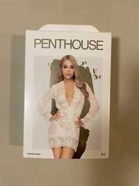 Penthouse, hypnotic power white S-L bielizna (kimono+stanik+stringi)