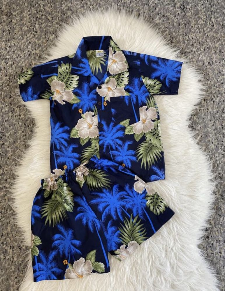 Гавайський костюм двійка сорочка+шортики для хлопчика 4-6 років