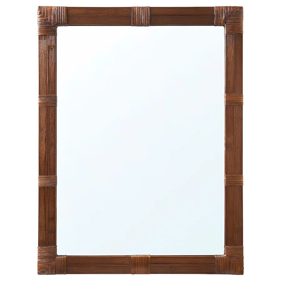 Ikea lustro rattan wiszące 47 x 62 nowe