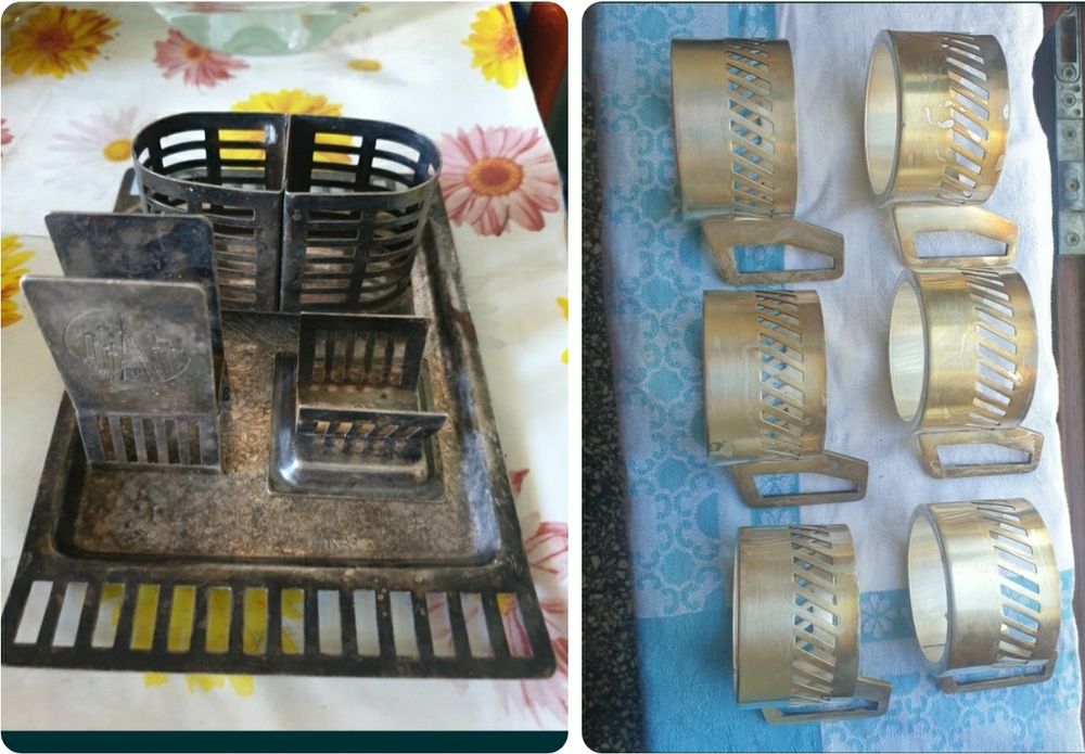 Br. Henneberg plater Zestaw dla palacza plater Art Deco lata 20-te