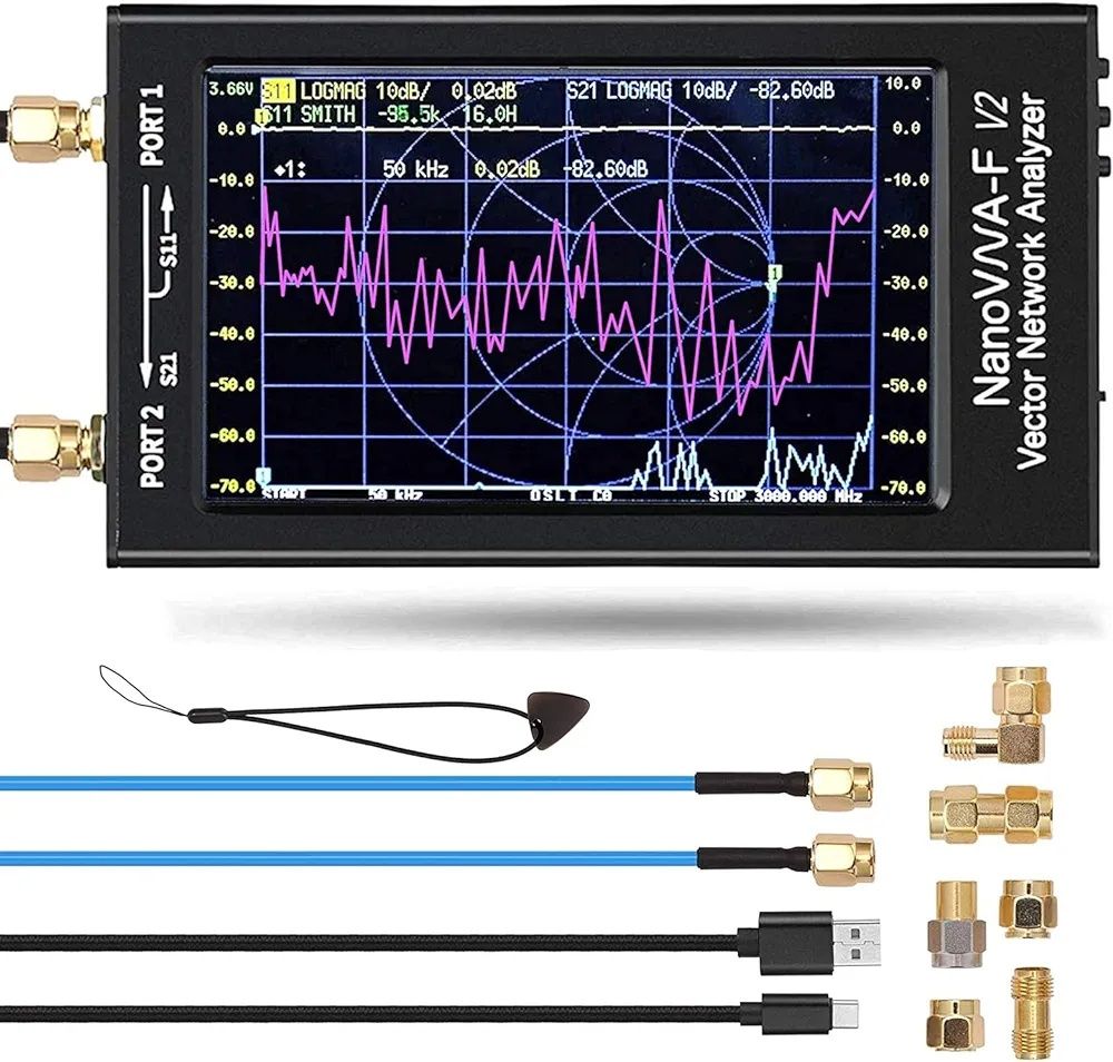 NanoVNA-F V2 Antenna Analyzer, 4.3 Inch NanoVNA V2 Vector Network