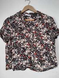 Camisa floral curta