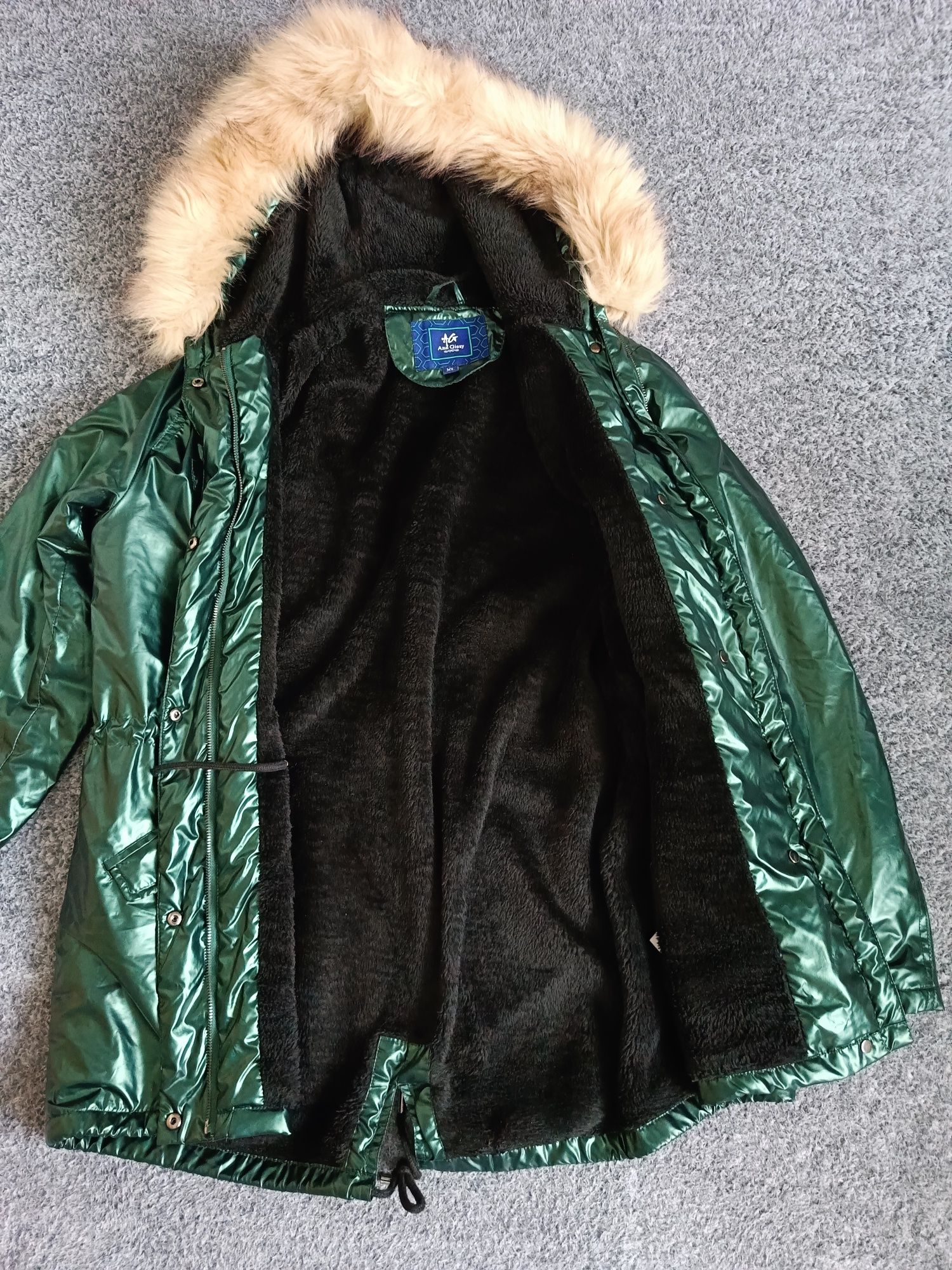 Zielona damska kurtka zimowa XL