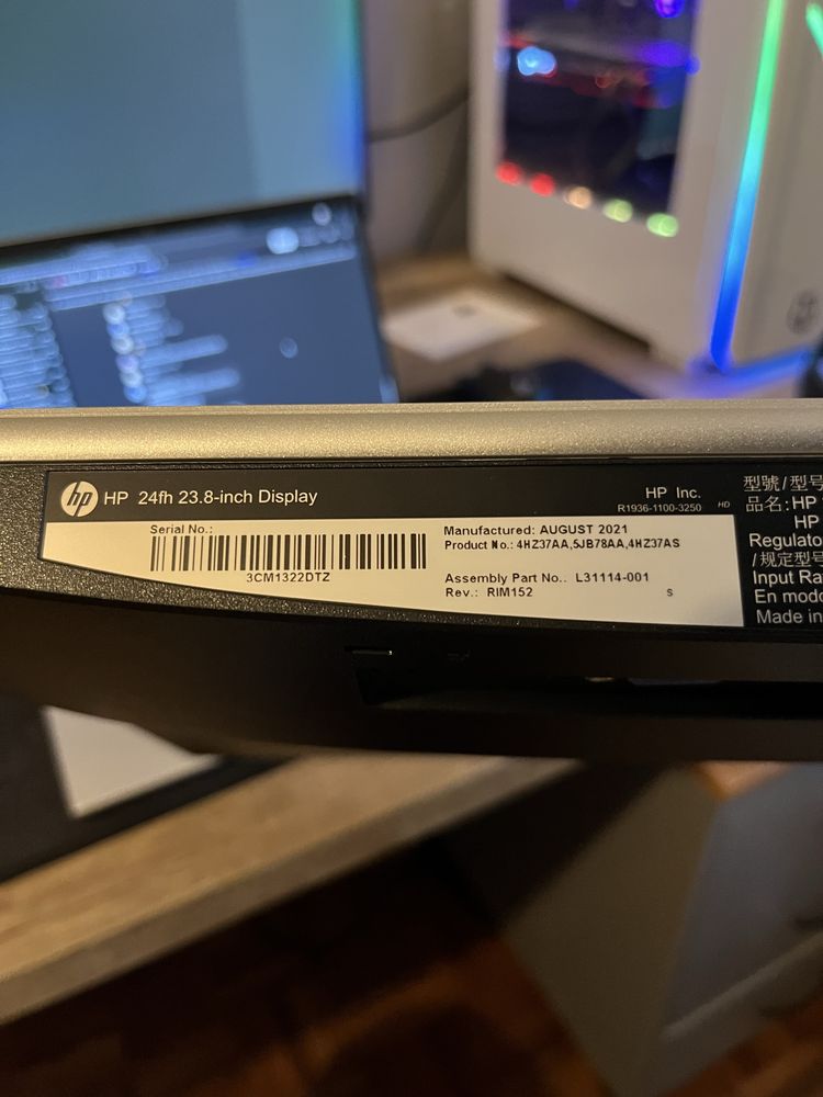 Monitor HP 24FH + Transformador
