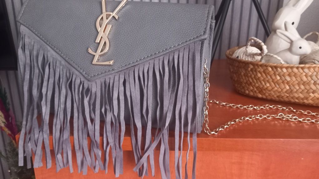 Torebka z frędzlami Saint Laurent