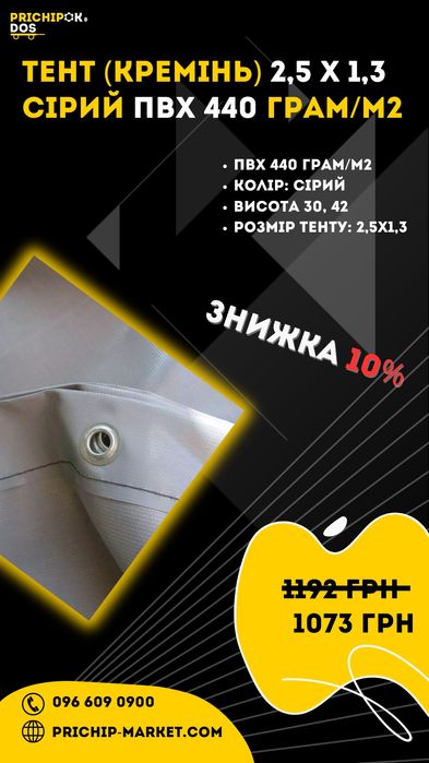 Тент та дуги на легковий причіп / Накриття, полотно, каркас на причіп