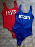 Боді Levi's червоний синій боді-майка, купальник