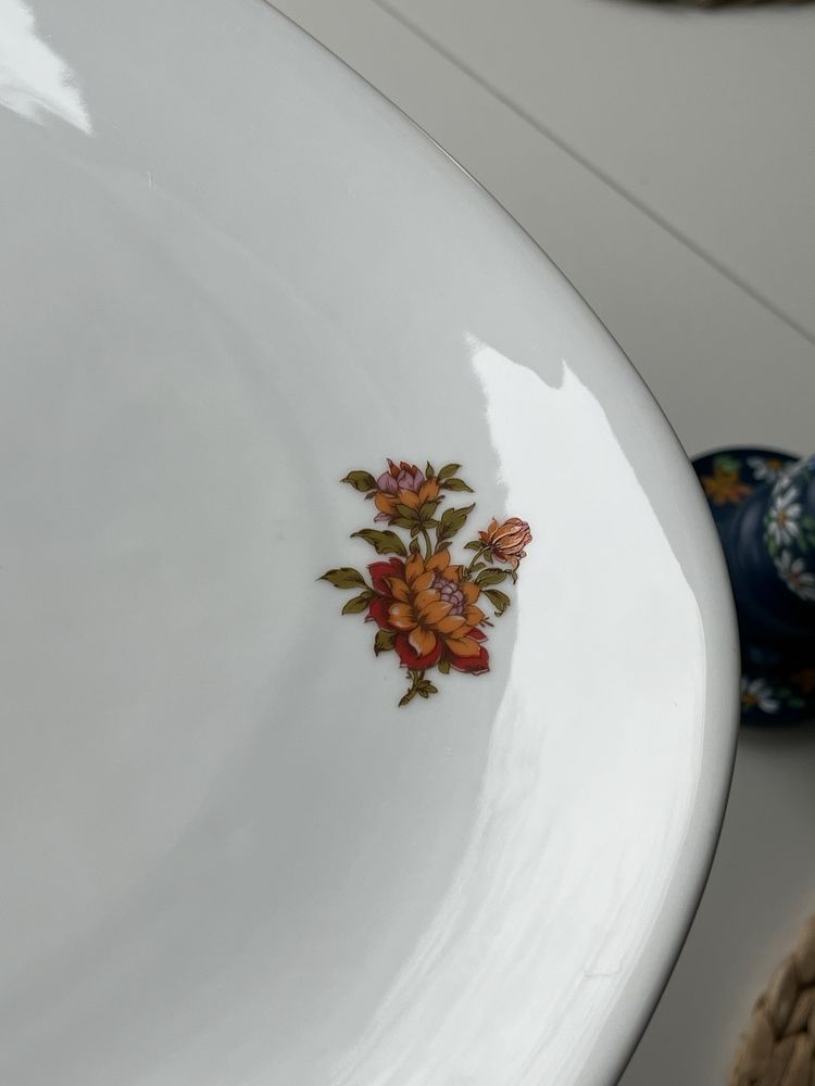 Taca patera duzy talerz serwowania kwiaty hutschenreuther vintage boho