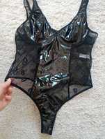 Lateksowe body z prześwitami,XL