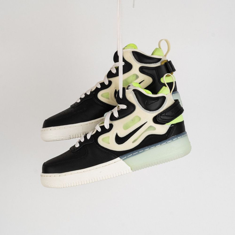 Кросівки взуття Nike Air Force 1 Mid React Чорні (44 ; 42,5- РОЗМІР)