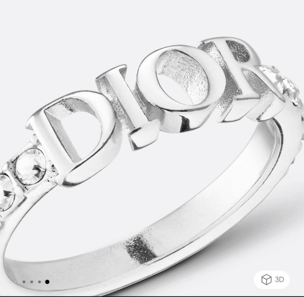Кольцо Dior logo оригинал