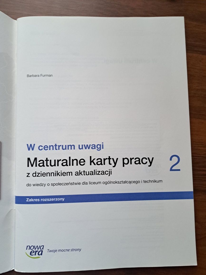 W centrum uwagi 2. Maturalne karty pracy 2
