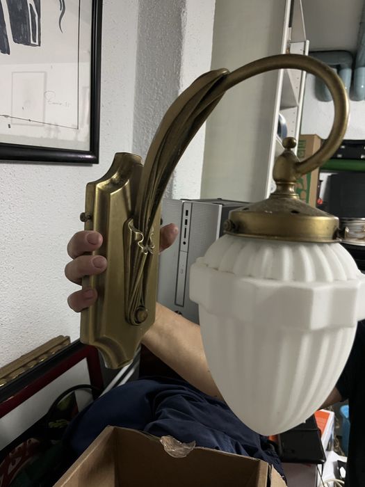 Conjunto de candeeiros de porcelana