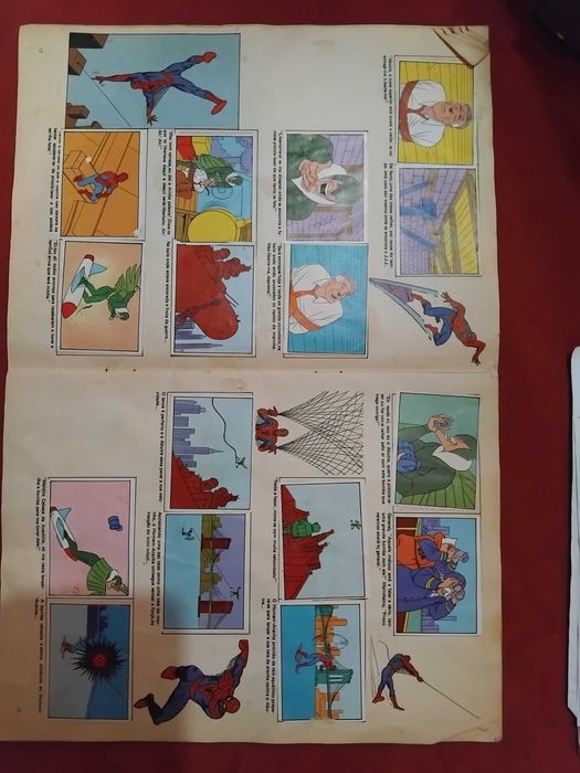 Coleção de cromos Homem Aranha