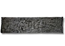 Tło Strukturalne do akwarium SKAŁA SZARA 200x60 cm.