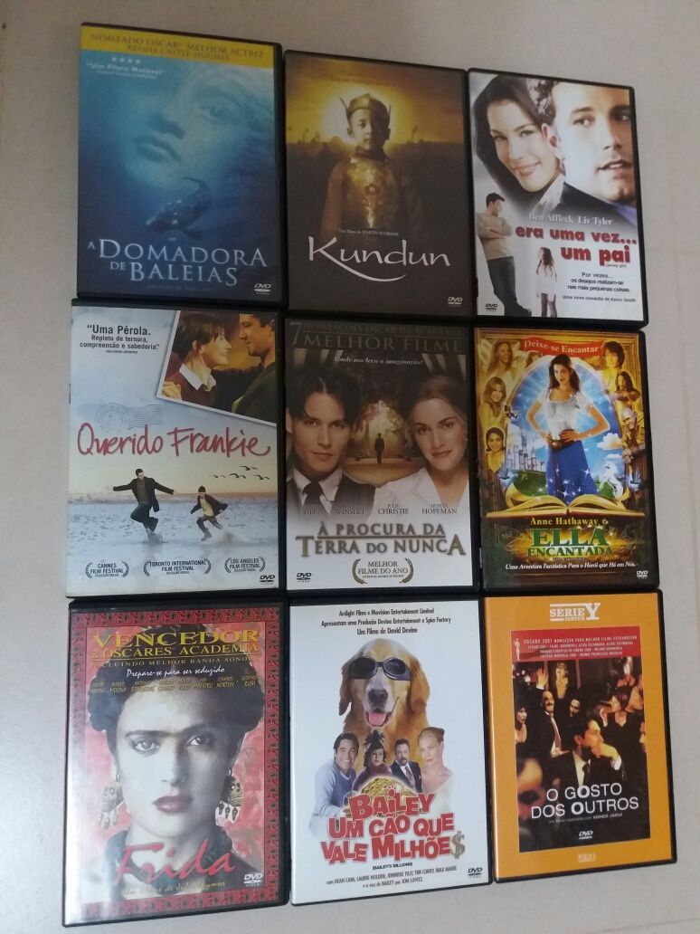 Lote de 9 DVDs originais (Dramas / Comédias)