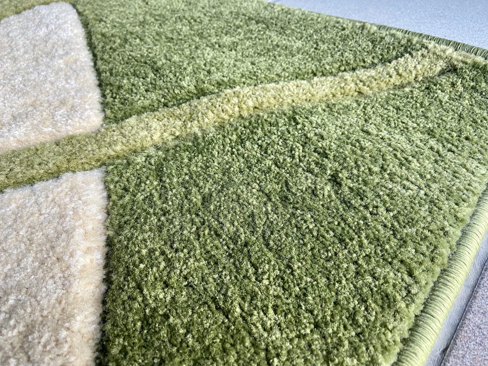 Dywan zielony Mimosa Oregano 120x170cm gruby nowoczesny Jysk