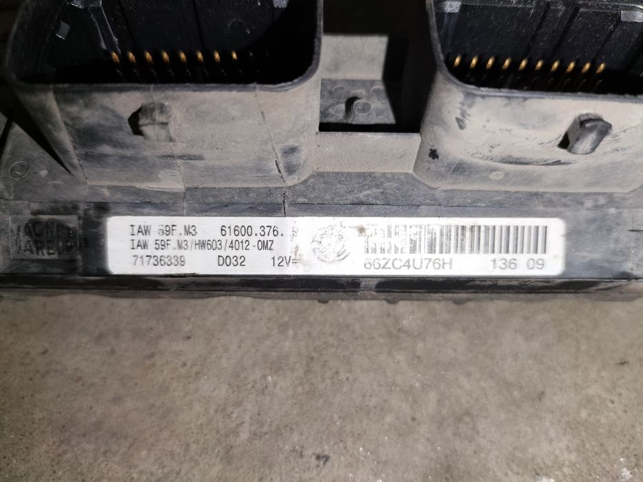 Fiat Punto II 2 1.2 8V sterownik zestaw startowy IMMO 61.600.376.09